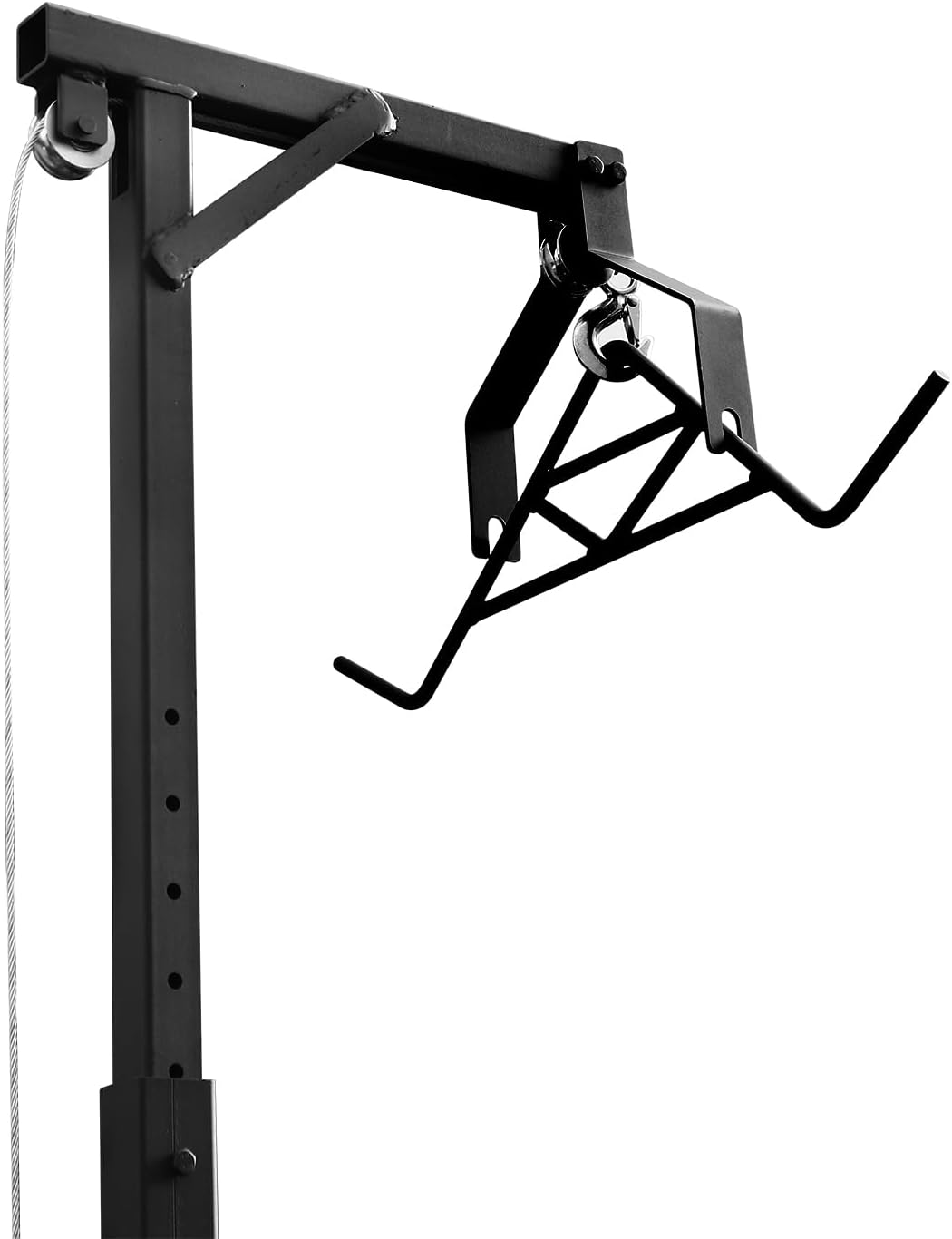 Hitch Mounted Deer Hoist, 600 lbs Hunting Game Hoist with 360° Swivel and Adjustable Height for Truck, Heavy Duty