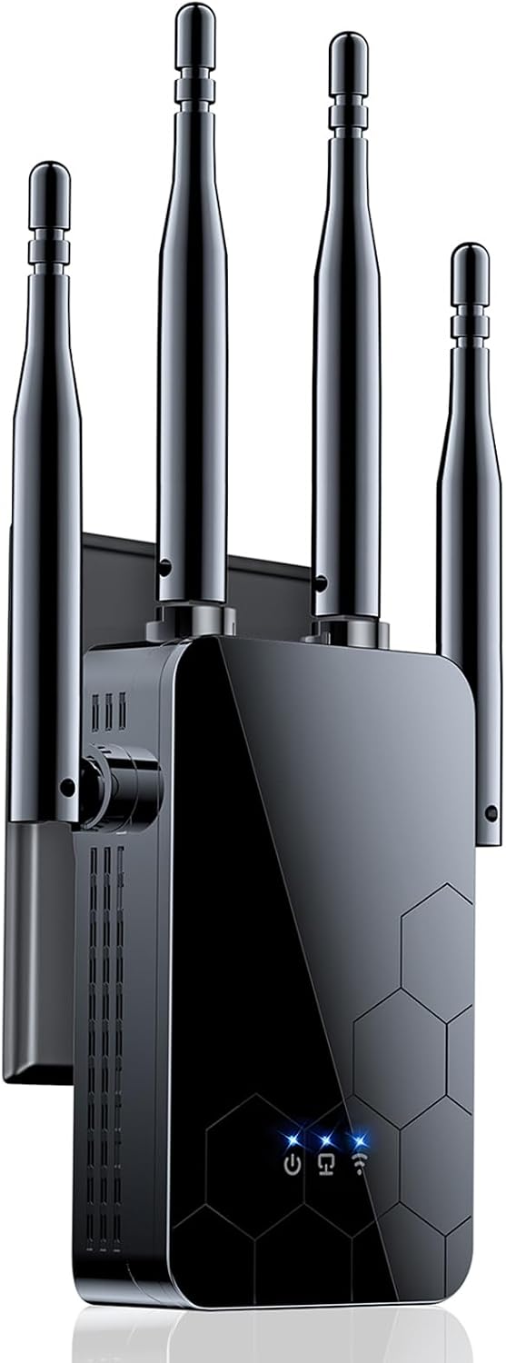 2026 WiFi Extender Internet Booster, 10000 Sq.ft Long Range Repeater Wireless Routers Amplifier, Mesh Wi-Fi 80%
