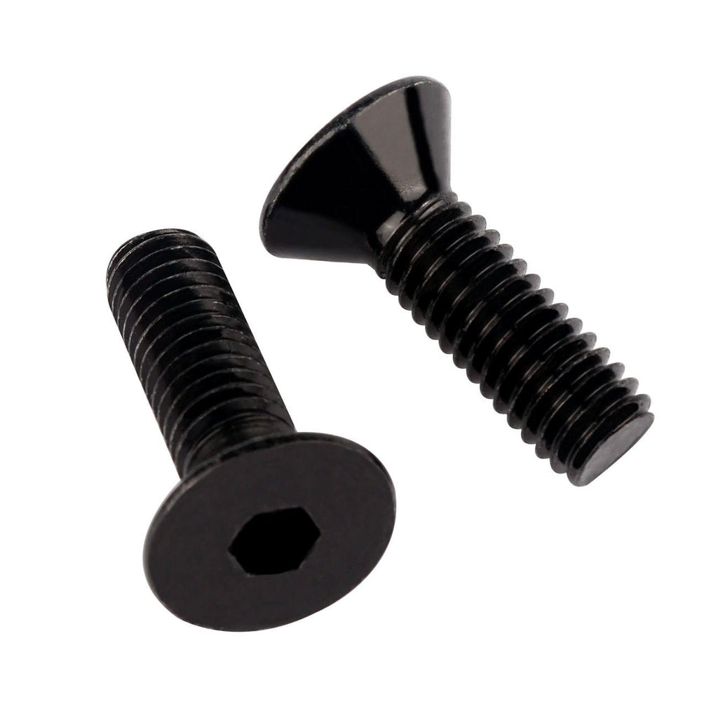 #8-32 x 5/8" Flat Head Socket Cap Screws Countersunk Bolts 304 Stainless Steel, Fully Thread, 50 PCS Black Finish
