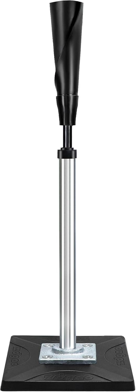 Batting Tee for Baseball/Softball, Adjustable Height 25" to 37" | Baseball Tee with Removable Rubber Top and Premium