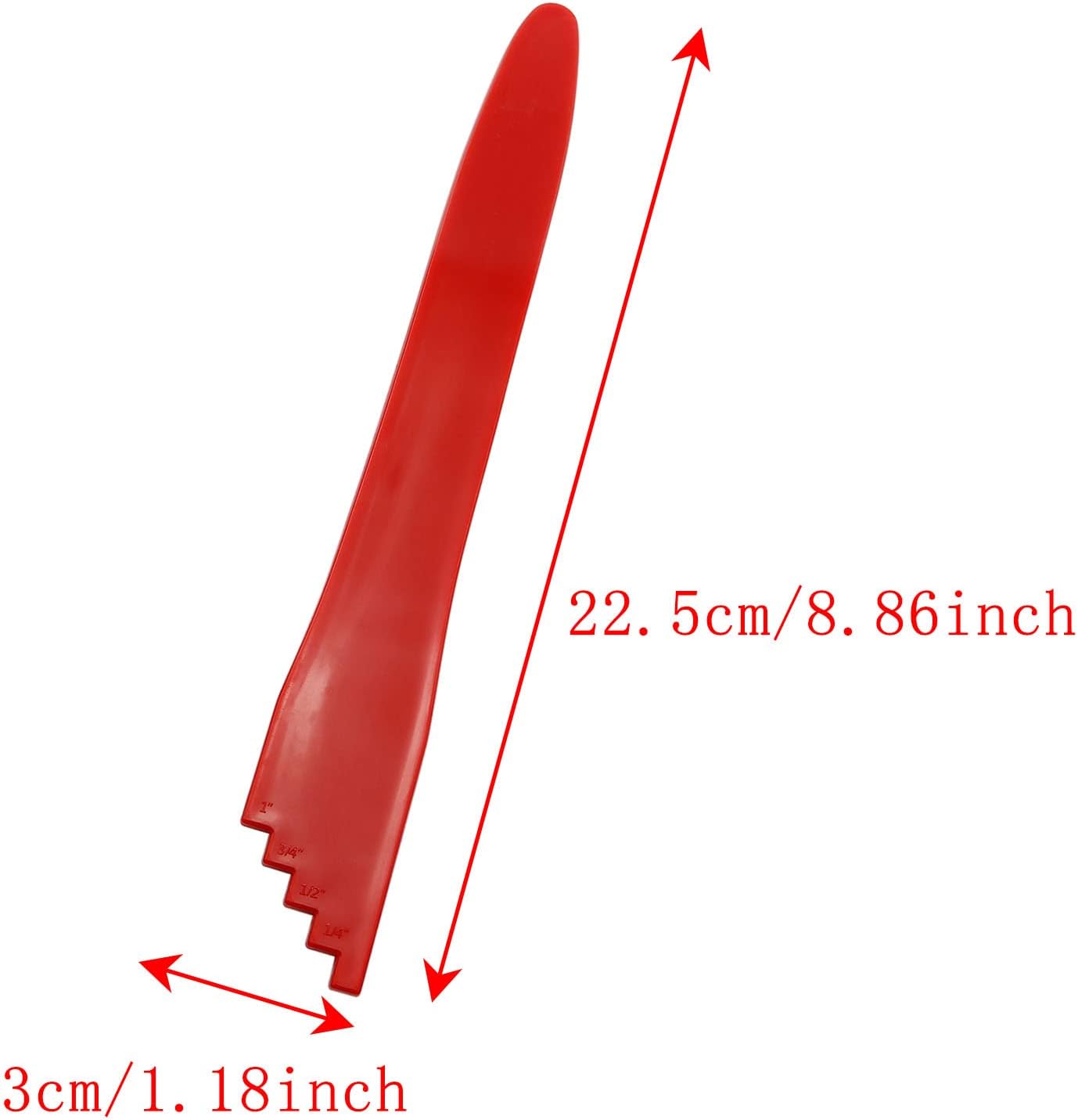 2pcs Canning Bubble Popper Bubble Remover Bubble Measurer Canning Supplies 22.5x3cm for Canning Food, Red