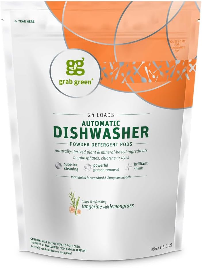 Dishwasher Pods, 24 Count, Tangerine with Lemongrass