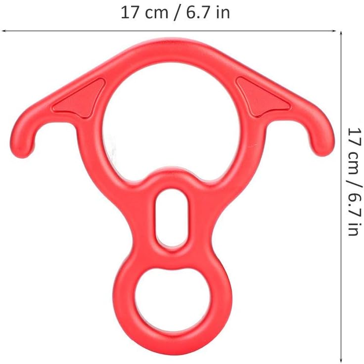 50KN Rescue Figure 8 Descender Climbing Belaying and Rappelling Gear Belay Device7 075 Aluminum Alloy Rigging Plate