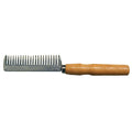 Aluminum Mane and Tail Comb with Wood Handle for Horses