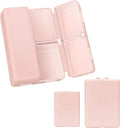 2 Pcs Daily Pill Organizer, 7 Compartments Portable Pill Case Travel Pill Organizer,[Folding Design] Pill Box for