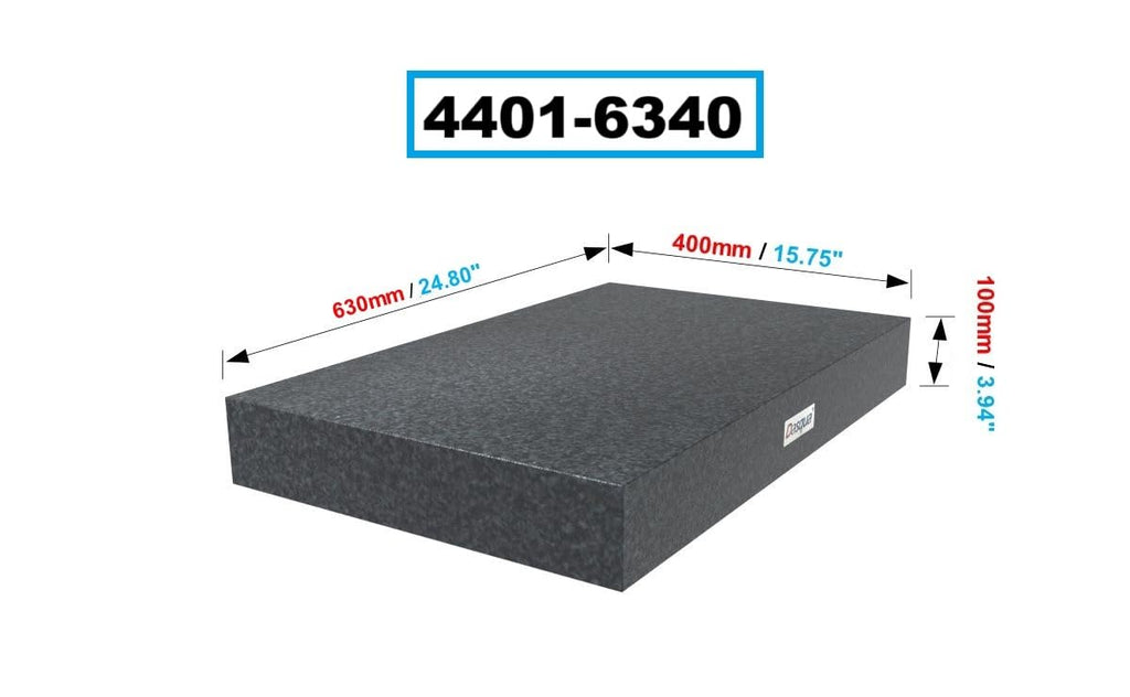 HHIP 4401-6340 Grade A Granite Surface Plate, (24.8 X 15.7 X 3.15")
