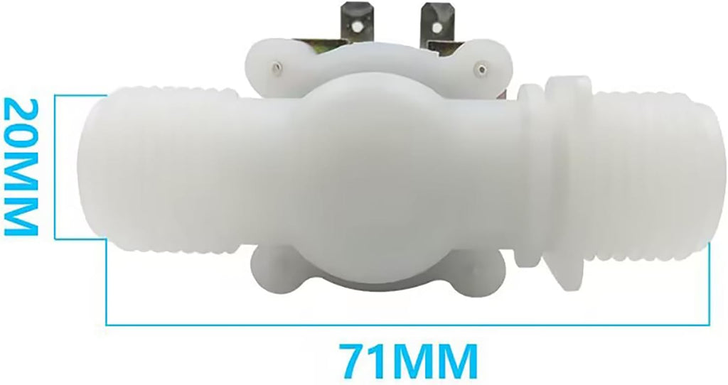 1/2" DC 12V Solenoid Valve N/C Normally Closed Water Inlet Flow Switch