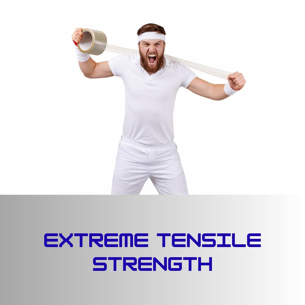 Heavy Duty Packing Tape 18 Rolls, 2.7 Mil Thick Clear Shipping Tape, 1.88 Inch x 60 Yards per Roll, Strong Adhesive
