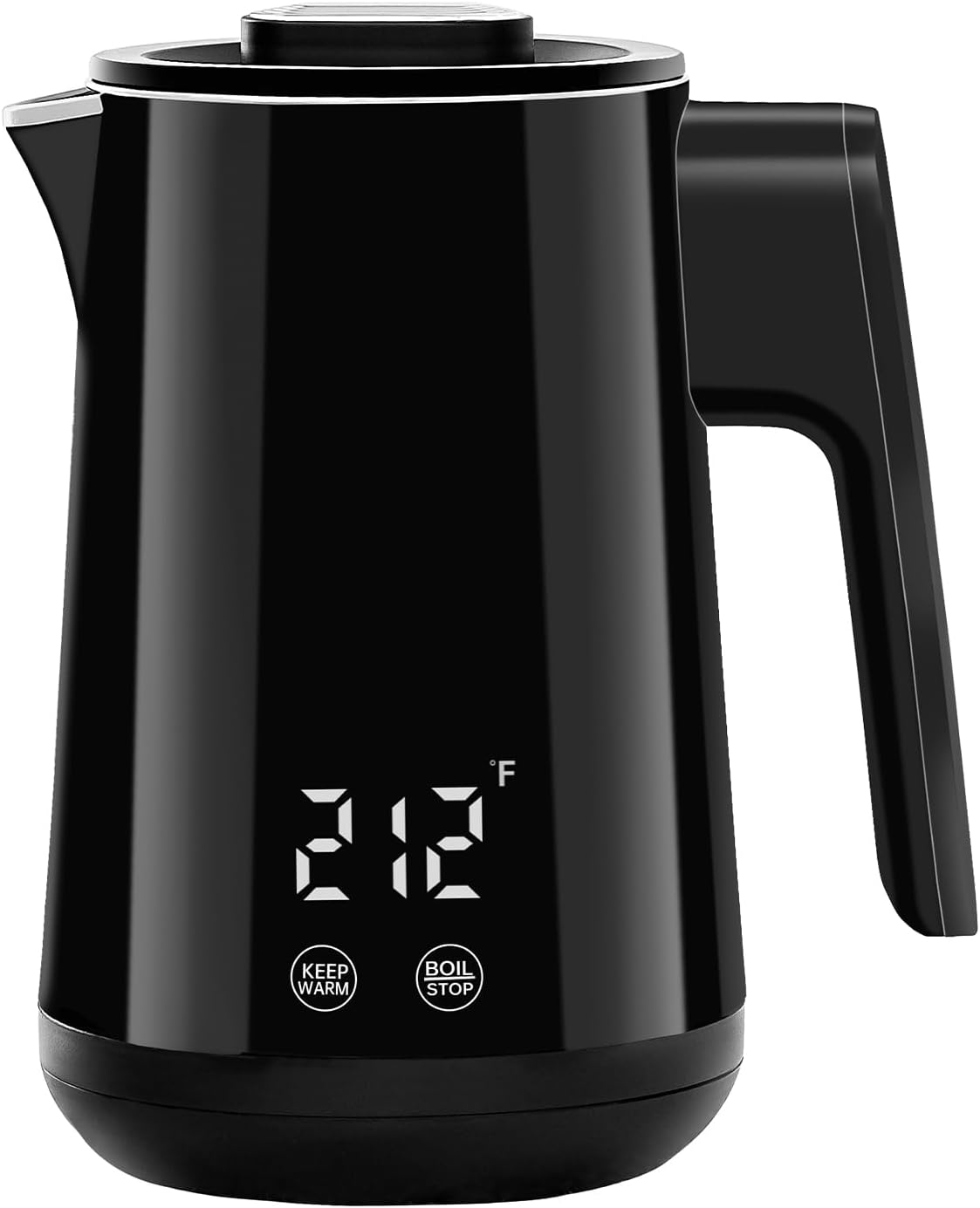 850ml Small Electric Kettle Temperature Control,800W Double Wall Electric Tea Kettle of 304 Stainless Steel,5 Temp