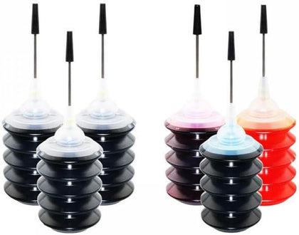 30ML Universal Refill Dye Ink Kit Compatible with All Refurbish Printer Models Ink Cartridge CISS Ink for Ink Tank