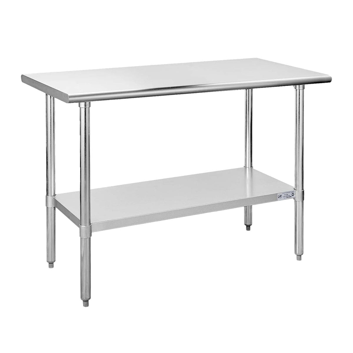 Hally Stainless Steel Table for Prep & Work 24 x 48 Inches NSF Commercial