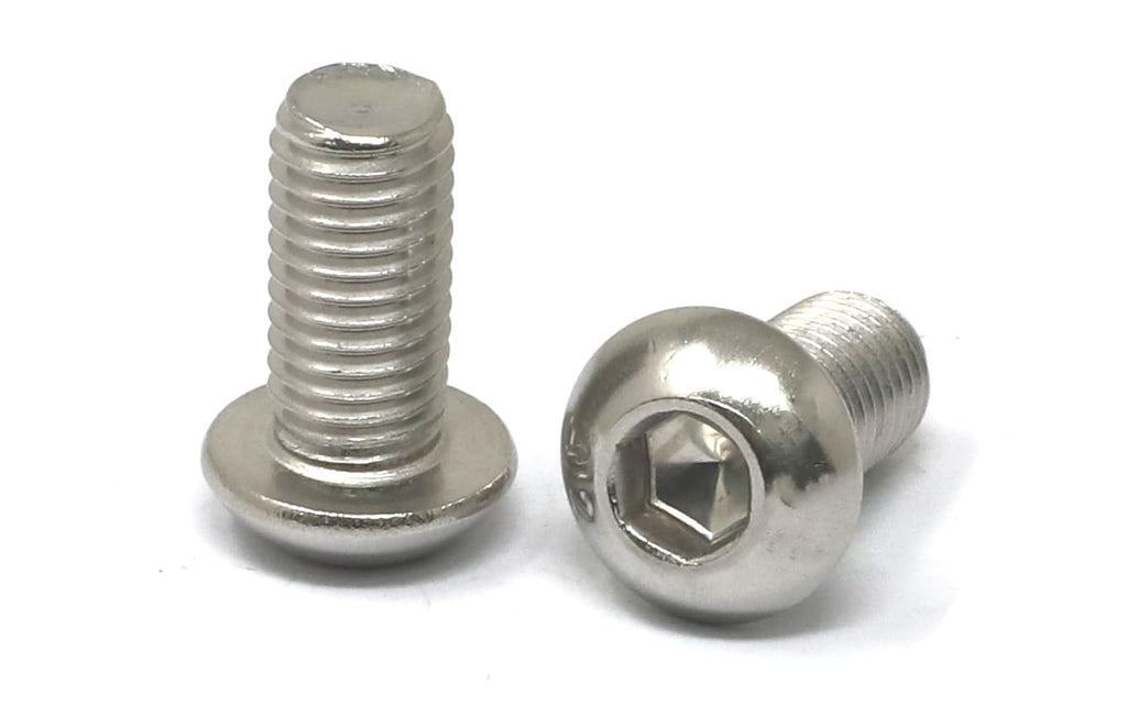 iexcell 10 Pcs M12 x 25mm Thread Pitch 1.75 mm Stainless Steel 304 Hex Socket Button Head Cap Screws Bolts Kit