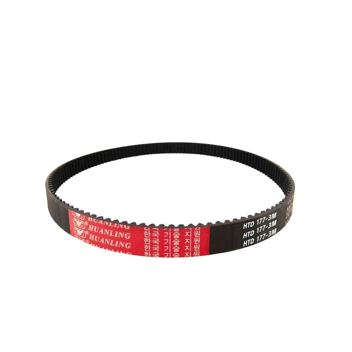 4pcs 177-3M-9 HTD Timing Belt, 177mm Length x 9mm Width x 2.4mm Height, 3mm Pitch, 59 Teeth，Closed Loop Pulley Timing Belt