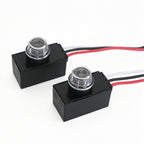 Heluok DC 12V Photoelectric Switch, 2 Pack Dusk Dawn Photocell Sensor, 6A