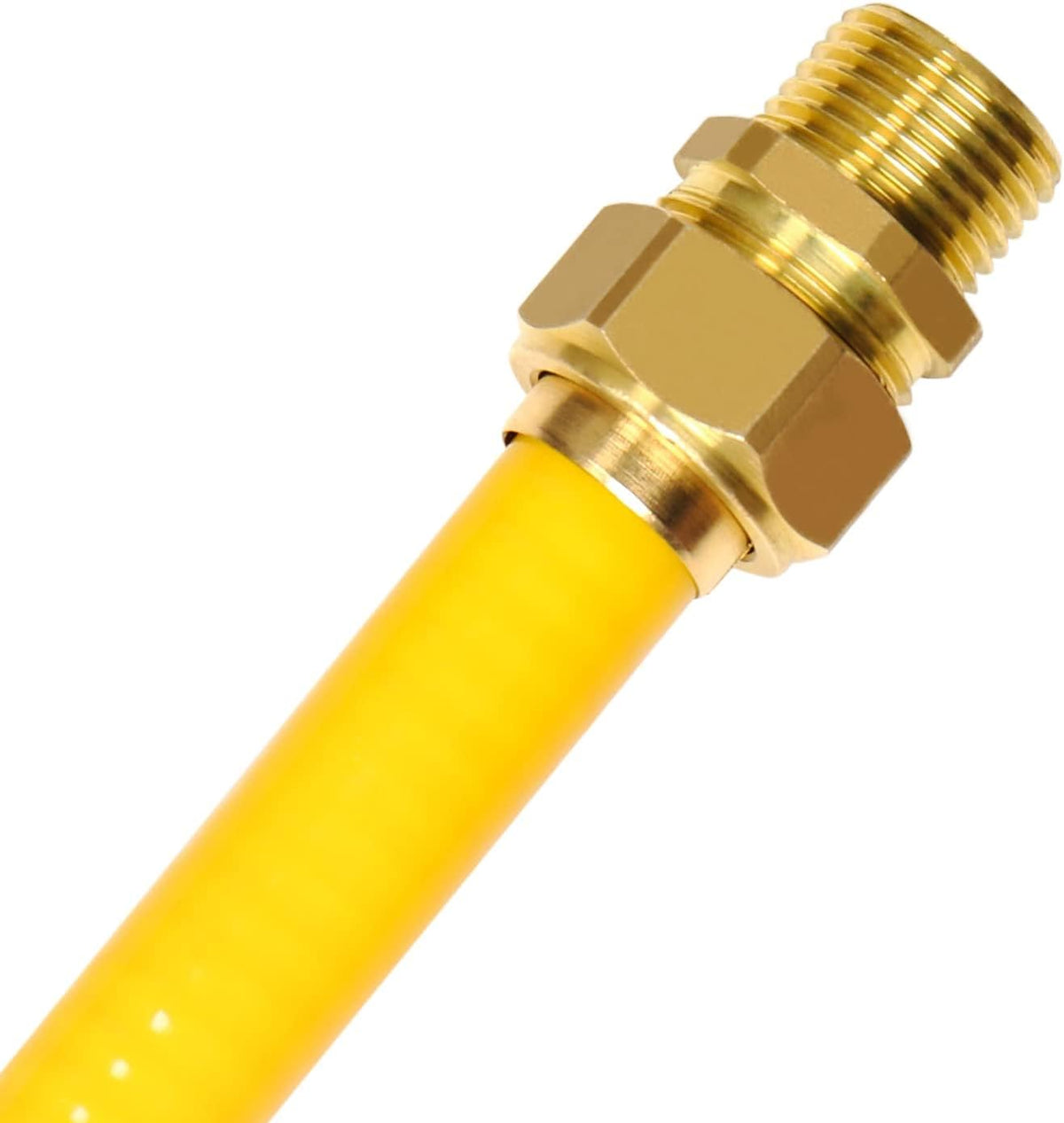 CSST Male NPT Fitting Kit 2 Pack Grill Propane Conversion Connector 1/2" NPT Brass Pipe Fittings