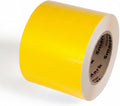 Yellow Floor Marking Tape, 4" Wide x 100' Long Roll, Durable Polyester, Laminated Protection - Non-Abrasive, Adhesive