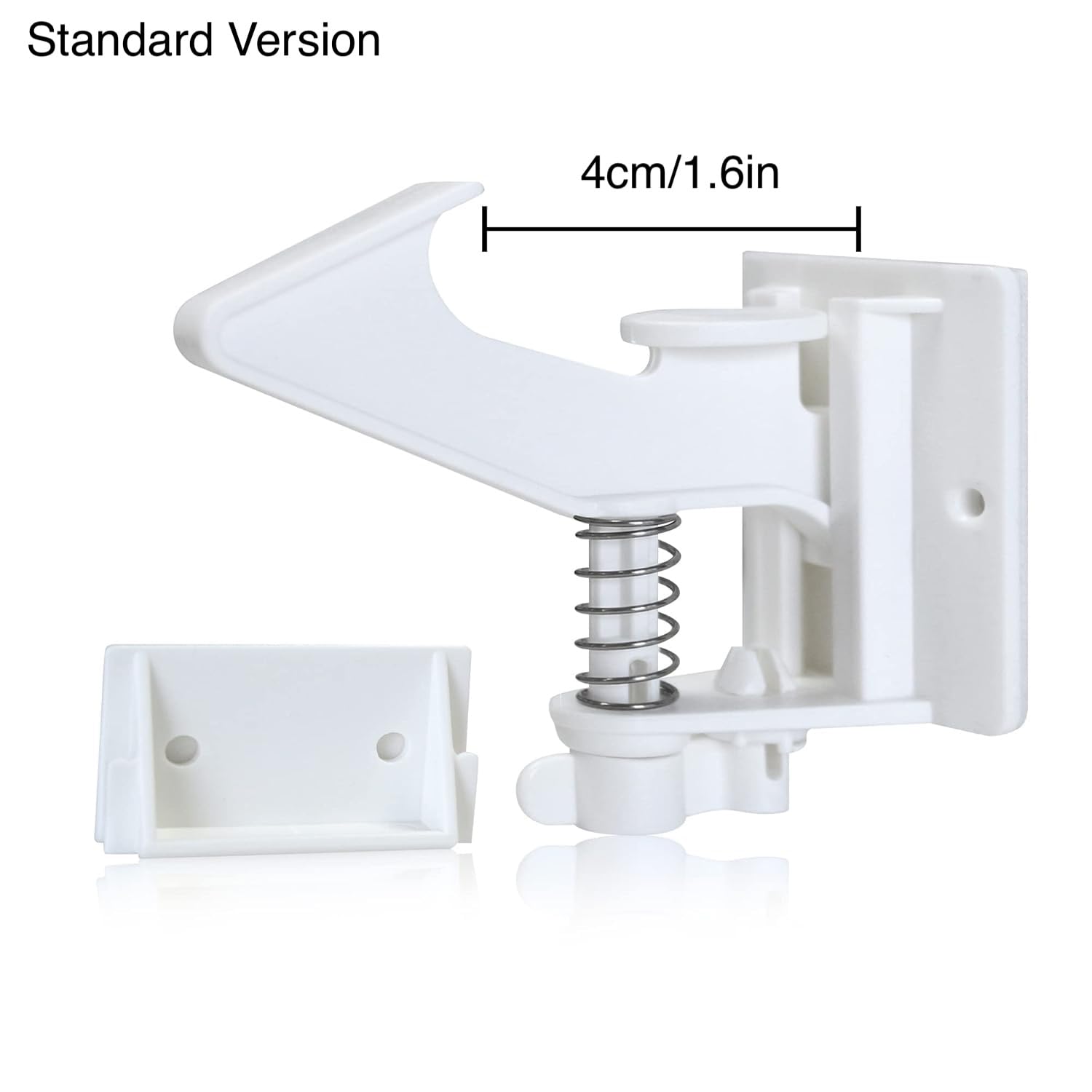 12 Pack Cabinet Locks Child Safety Latches - Baby Proofing Cabinets Drawer Lock with Adhesive Easy Installation - No