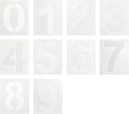 8 Inch Number Stencils Set for Painting, Spray Paint Stencil, Large Digital Templates, Curb Number Painting Kit for