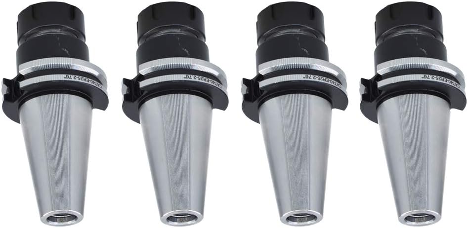 findmall CAT40 Tool Holder ER25 Collet Chuck Set Length 2.76"/70mm