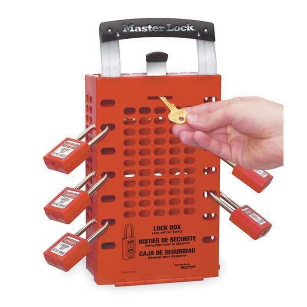 503RED Lockout Tagout Group Lock Box