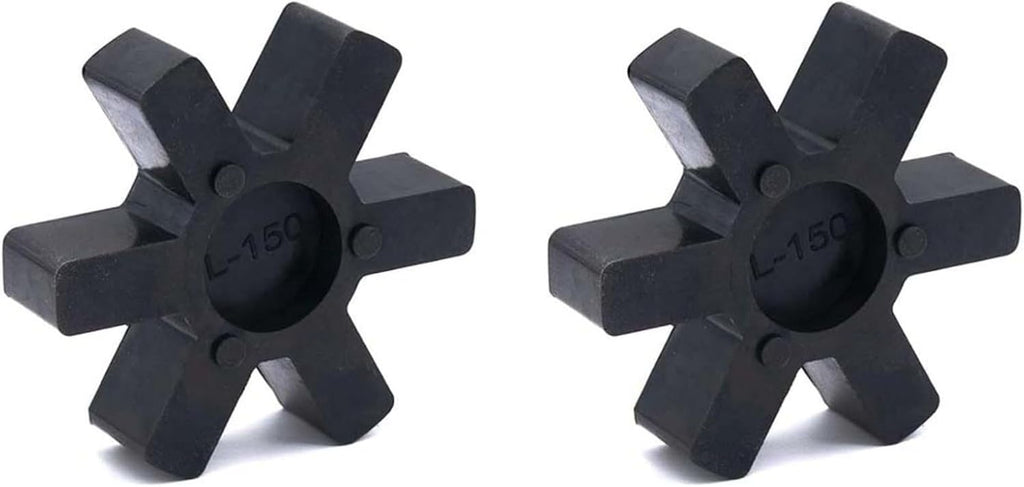 L150 Flexible Rubber Jaw Coupling Inserts 2 Pack Solid Spider Center For Lovejoy L‑150 Industrial Machinery Power Transmission