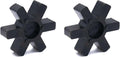 L150 Flexible Rubber Jaw Coupling Inserts 2 Pack Solid Spider Center For Lovejoy L‑150 Industrial Machinery Power Transmission