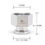 QiiMii 3/4" Tri clamp Adapter to 3/4" FNPT Thread Ferrule Sanitary Pipe Fitting