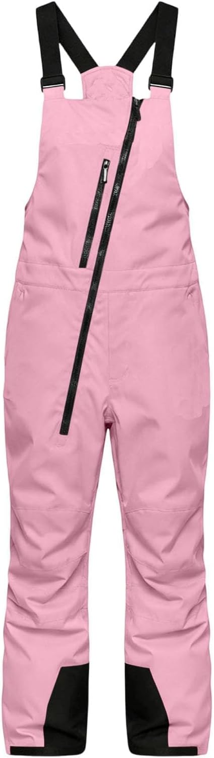 Snow Bibs Waterproof Insulated Ski Pants Adjustable Strap Snowboard Overalls Lightweight Winter Snowsuit Jumpsuit