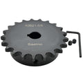 #40 Roller Chain Sprocket Type B 5/8 inch Bore 21 Tooth, Hardened Antirust 1045 Steel Drive Sprockets 40B21-5/8