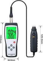AS63B Portable LCD Vibration Analyzer Tester Meter Vibrometer Gauge Tester Analyzer 0.1-199.9m/s Vibration Tester Analyzer