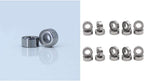 Ximimark 681ZZ (1x3x1 mm) Miniature Metal Shield Ball Bearings Wheel Roller Deep Groove Ball Bearing 10Pcs
