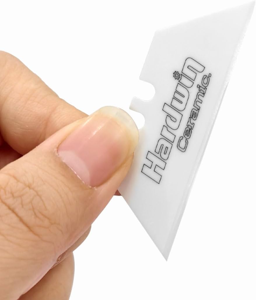 5-Pack Zirconia Ceramic Utility Knife Blades, Rustproof Refill Pack