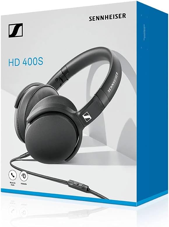 HD 400S Closed-Back Over-Ear Wired Headphones Comfortable Design