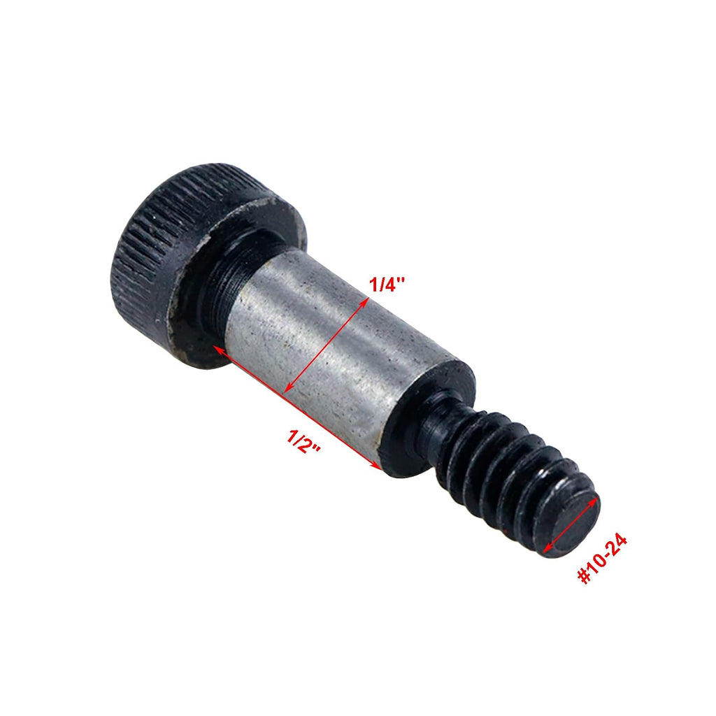 6Pcs Alloy Steel Shoulder Bolt 1/4" Shoulder Dia,1/2" Shoulder Length,10-24 UNC Thread