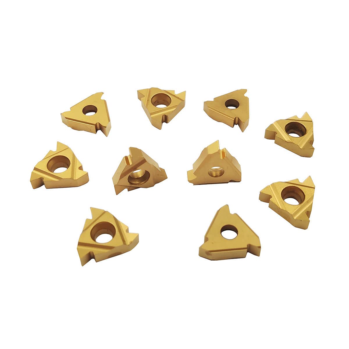 10PCS 16ER AG60 / 16IR AG60 CNC Lathe Indexable Threading Carbide Turning Insert Blade (16IR AG60) (Pack of 2)