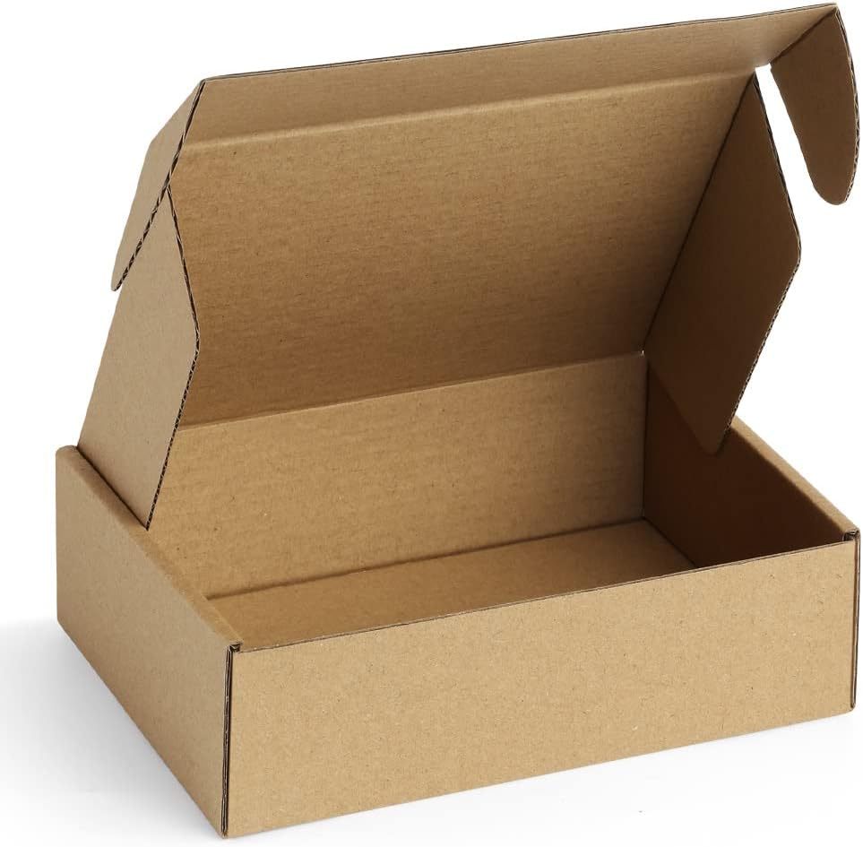 9x6x2 Small Shipping Boxes for Shipping, Gift, Brown Boxes, 12 pack