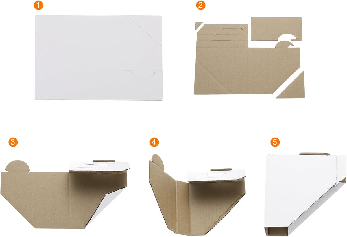 120 Pack Adjustable Cardboard Corner Protector, Cardboard Edges Protector 9.5x9.5cm Fits 0.5, 1 and 1.5 Inch Frames