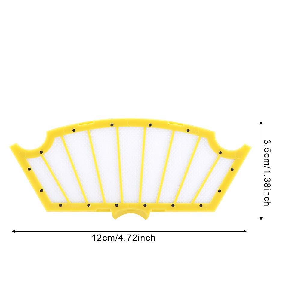 Fdit Replacement Vacuum Filters 6 Pack, Dual Layer 14 x 6 cm