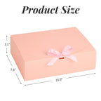 15 Pack 10.6" x 7.8" x 3.1" Pink Gift Boxes with Lids