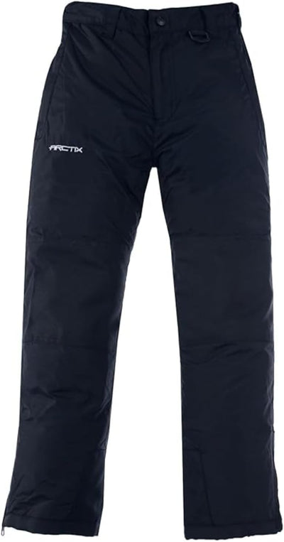 Kids Snow Pants with Reinforced Knees and Seat, Black, Small