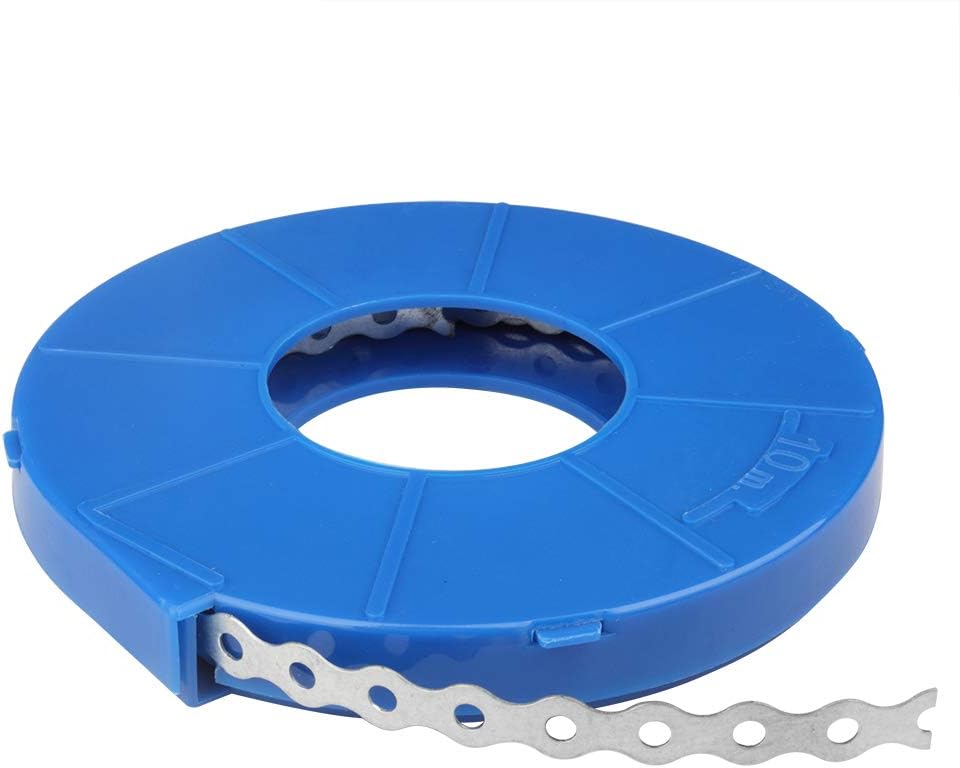 32 ft Perforated Metal Pipe Hanger Strap with Hole, 1/2" W Coil Strapping