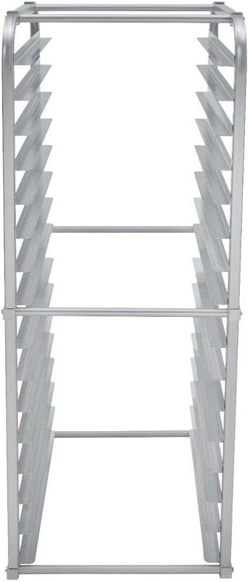 Commercial Knockdown 16-Tier Aluminum End Load NSF Sheet/Bun Pan Rack For Reach-Ins (32L-124)