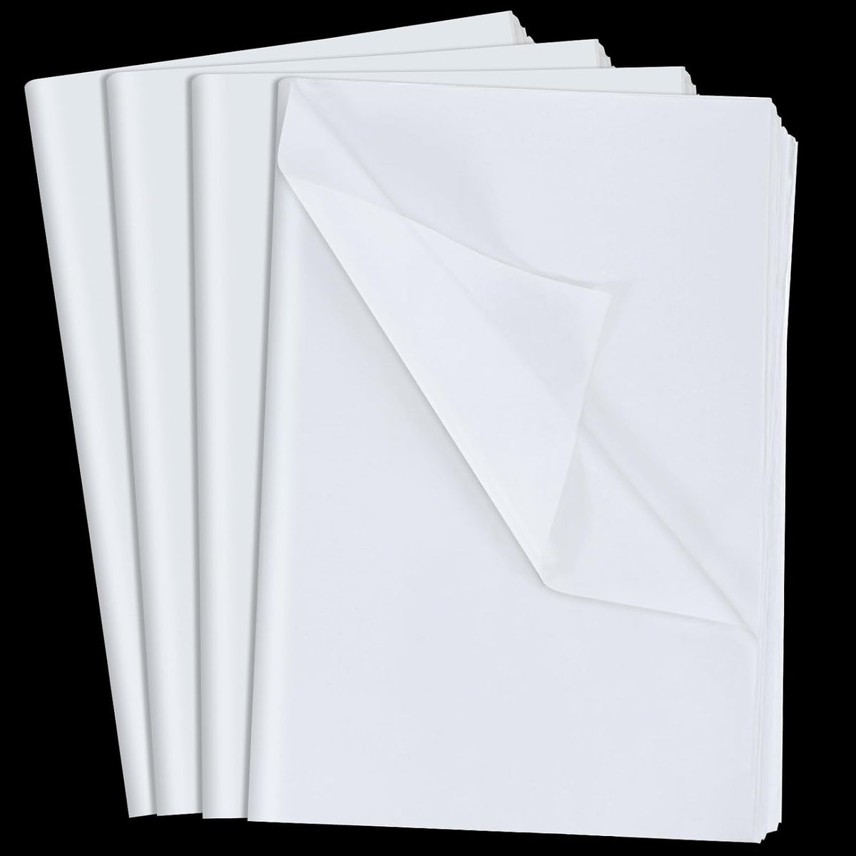 600 Sheets White Tissue Paper Bulk 20 x 30 Inches