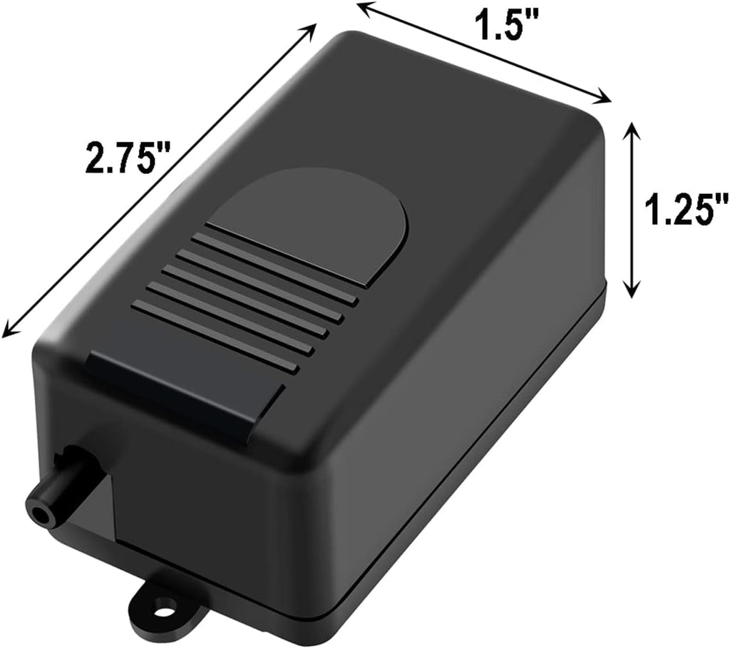 Aquarium Air Pump for Small Fish Tank up to 10 Gallon, 50 GPH Hydroponic Oxygen Aerator, with Airline Tubing, Air