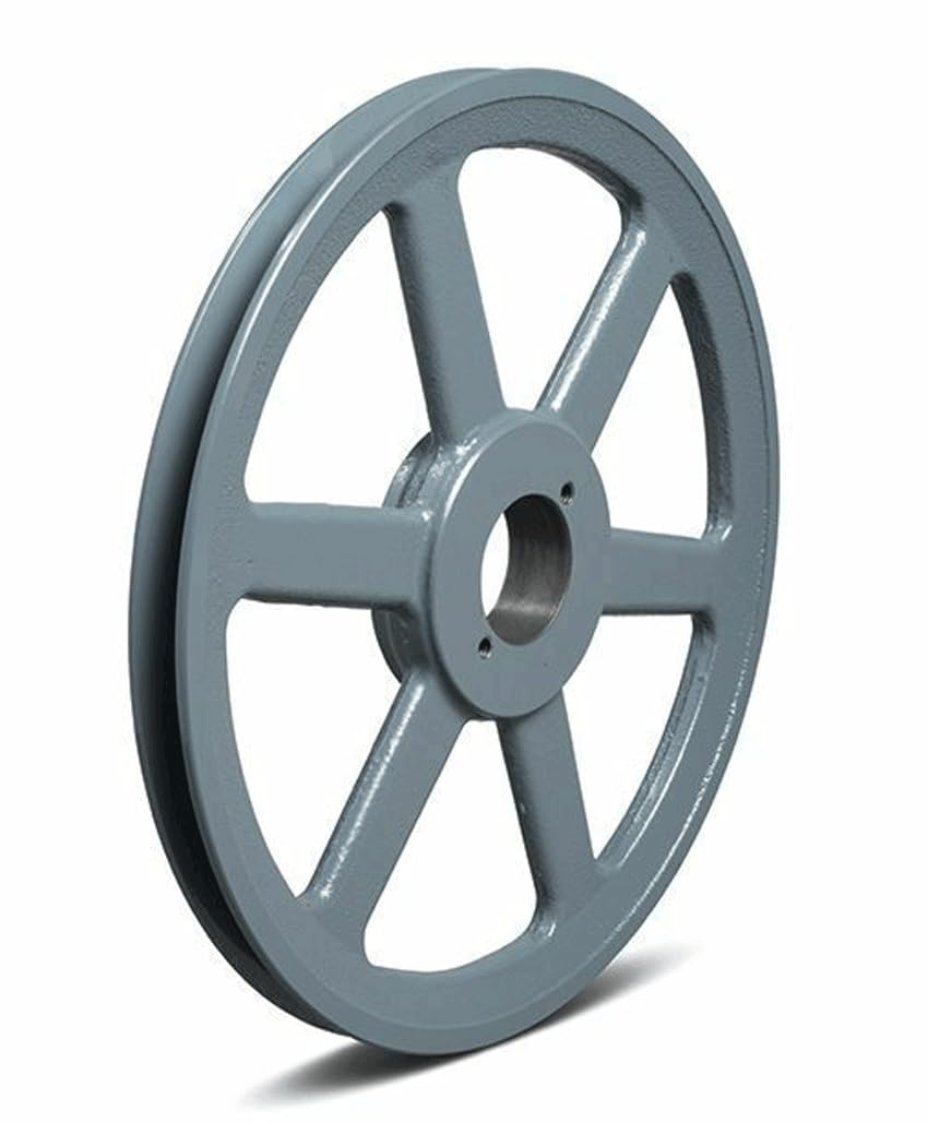 AK124H QT Bushed Sheave OD 12.25", 1 Groove V-Belt Pulley Gear AK124H Cast Iron for 3L 4L A - V Belt