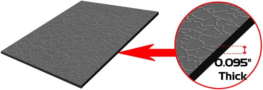 Rhino Mat Rhino-Hide Fitness Equipment Mat - 0.095” Thick PVC Floor Protector for Treadmill, Bike, Rowing &