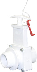 Valterra 6108X PVC Gate Valve, White, 1-1/2" FPT x MPT w/ Gate Keeper