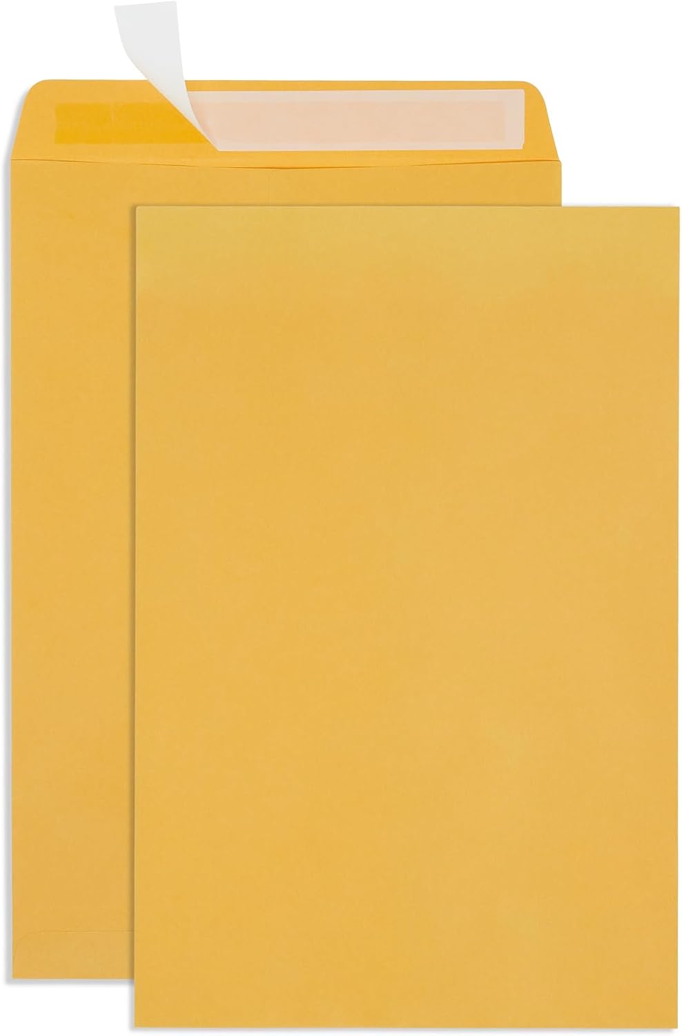 50 12" x 15.5" Kraft Catalog Envelopes, Self Seal