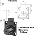 Cabinet Drawer Lock Furniture Locker Lock【Keyed Alike】 All Keys for This Product are Universal. (Hole Diameter