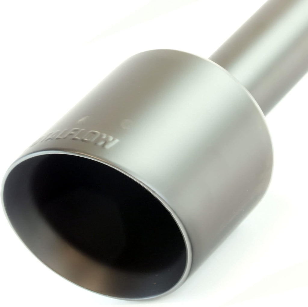 TOTALFLOW 2191B Ram 1500 Exhaust Tips - 5 Inch Black Stainless Steel | Double Wall Angle Cut | Direct Fit for 2009-2018 Ram 1500 with Factory Dual Exhaust | Clamp-On Installation | Set of 2